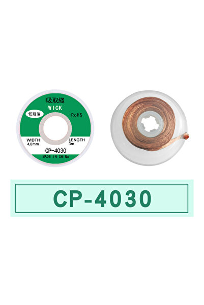 Choice7 شريط شبكي مضفر لإزالة اللحام، 4.0 مم × 3 م، طول 1.0-4.0 مم، لكل نقطة ...