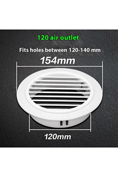 Choice4 120 غطاء فتحة تهوية المطبخ والحمام، غطاء فتحة مكيف الهواء، حاجب الغبا...