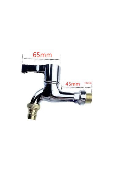 Choice G1/2 B 1/2" 4-Point Water Inlet In-Wall Plastic Faucet for Washing Mac...