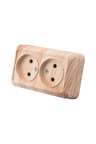 choice2 EU 2 Socket Not Ground Wood With Ground Wall Surface Plugs Sket Class...