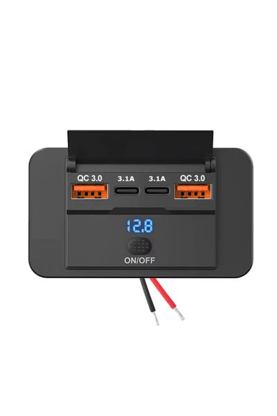 choice2 كيبيدومي محول USB مزدوج للسيارة بتقنية QC3.0 وشاحن سريع 3.1 أمبير 12/...