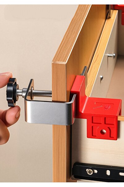 Choice 1 set Woodworking Jig Steel Drawer Panel Clips Drawer Front Installati...