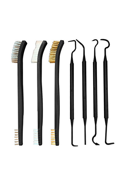 Choice مجموعة تنظيف شاملة مكونة من 7 قطع: فرشاة سلكية فولاذية مزدوجة الأطراف ...