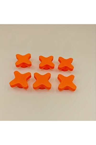 Choice Orange 6pcs reusable tube plugs with threaded sealing caps for standar...