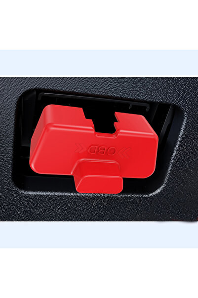 choice2 غطاء منفذ OBD للسيارة من السيليكون الأحمر، مقاوم للماء والصدأ، غطاء و...