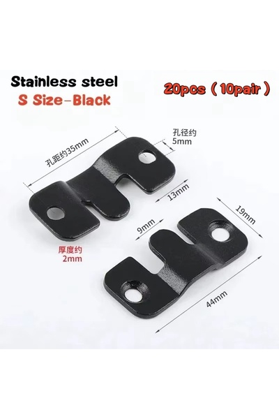 Choice 20 قطعة - 10 أزواج من الفولاذ المقاوم للصدأ، 20 قطعة/10 أزواج من مشابك...