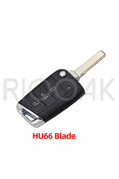 Choice 1pc MQB HU66 Blade 1pc No logo 3 Buttons MQB Remote Key Shell Cover Fo...