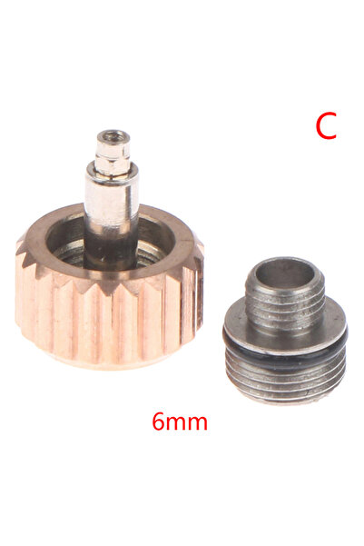 choice2 تاج ساعة عالي الجودة من الذهب الوردي 6 مم، مقاس 5.3 مم/6 مم، مناسب لس...