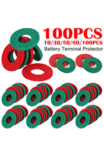 Choice4 100 قطعة (10-100 قطعة) حلقات مانعة للتآكل لأطراف بطاريات السيارات، مص...