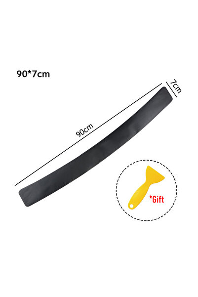Choice 90x7cm Universal Rear Trunk Guard Plate Sticker Car Rear Bumper Trim A...