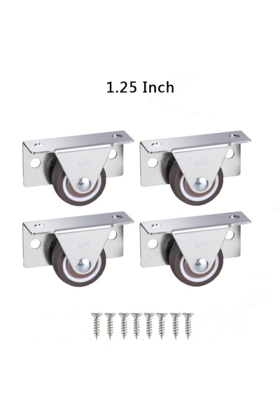 Choice عجلات دوارة صغيرة جانبية التثبيت، مقاس 1.0 بوصة و1.25 بوصة، النوع 2، م...