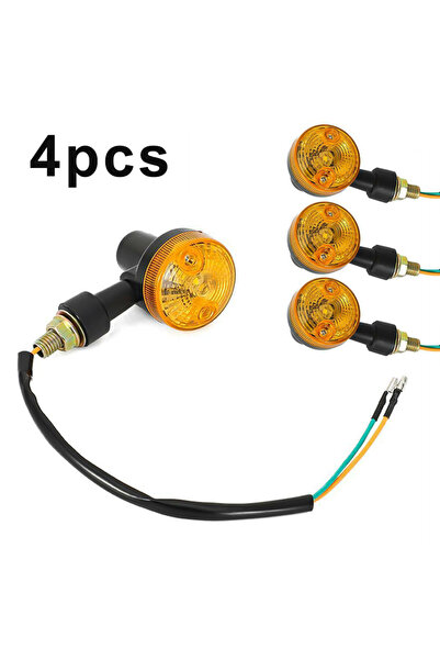 Choice 4 قطع من مصابيح إشارة الانعطاف LED للدراجات النارية، 12 فولت، إشارة ان...