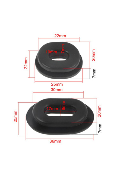 Choice 12 قطعة من أغطية جانبية لهيكل الدراجة النارية، حلقات تثبيت، غسالات، بر...