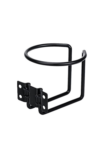 Choice حامل أكواب ومشروبات حلقي من الفولاذ المقاوم للصدأ الأسود، مناسب للقوار...