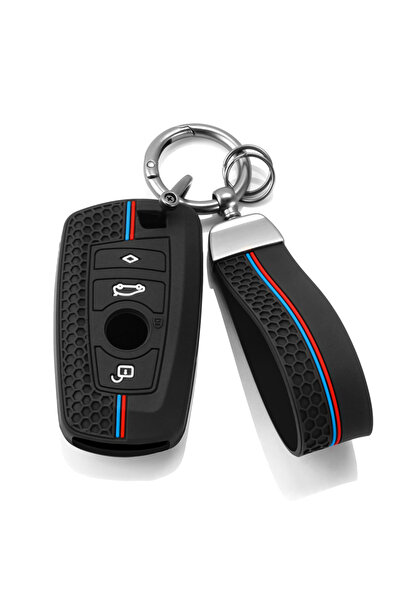 Choice1 with Keychain Silicone Car Key Case Cover Keychain For BMW 1 2 3 4 5 ...