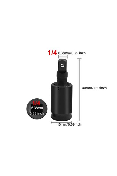 Choice3 1.5 cm 360 Degree Swivel Knuckle Air Impact 1/2 3/8 1/4 Inch Wobble R...