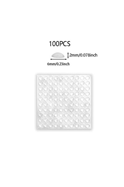 Choice White6mm2mm 100Pcs Soft Silicone Anti Slip Bumpers Feet Pads Damper Bu...