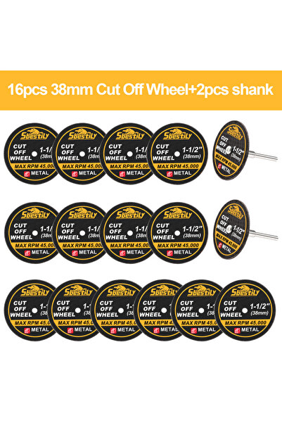 Choice1 18 قطعة/52 قطعة من أقراص القطع الصغيرة مقاس 1-1/2 بوصة، أقراص قطع مقو...