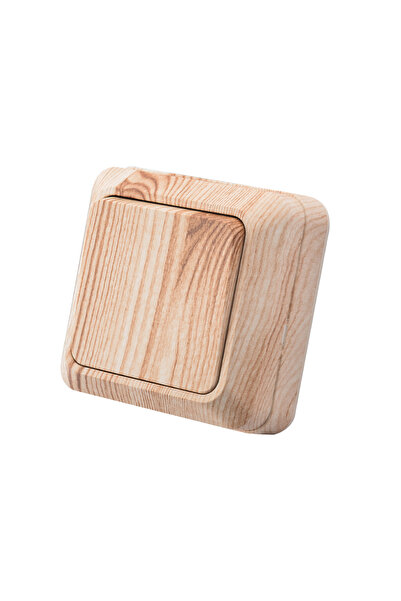 Choice4 مفتاح أحادي الاتجاه أحادي الفتحة من الخشب مع مقابس أرضية مثبتة على ال...