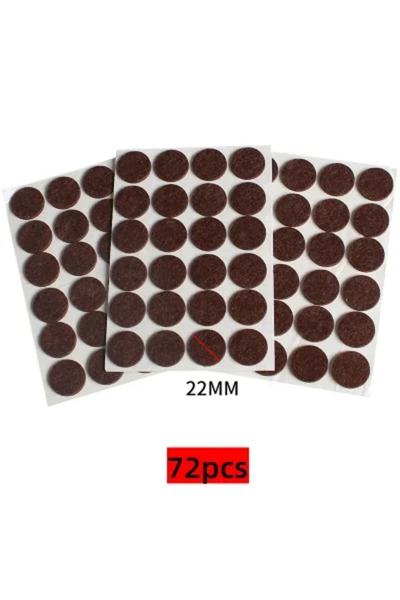 Choice 72 قطعة من وسادات أرجل الكراسي ذاتية اللصق، مصنوعة من اللباد بسمك 3 مم...