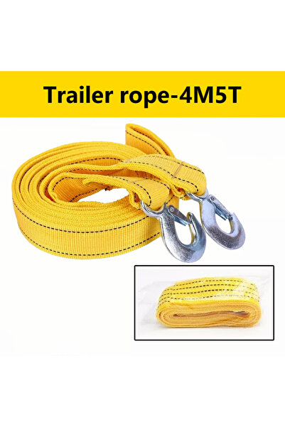 Choice 4M5Ton SEAMETAL 3M/3Ton 4M5Ton Car Tow Cable Towing Pull Rope Strap Wi...