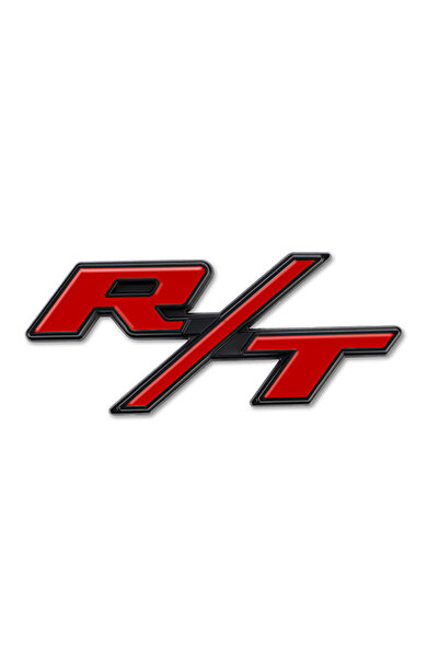 Choice ملصقات سيارات ثلاثية الأبعاد باللونين الأسود والأحمر لشعار RT، مناسبة ...