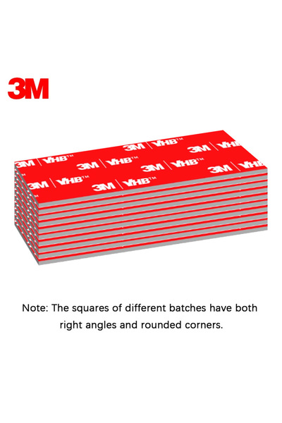 3M شريط لاصق مزدوج الجوانب مستطيل الشكل، 5 قطع، يتراوح طوله بين 5 و10 سم، لتث...