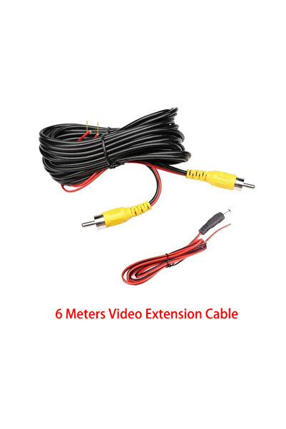 Choice4 كابل RCA لكاميرا الرؤية الخلفية للسيارة بطول 6 أمتار، متوفر بأطوال 6 ...