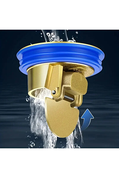 Choice1 قلب مصرف أرضي ذهبي من إم، كامل، قلب مقاوم للروائح، مانع ارتداد مياه ا...