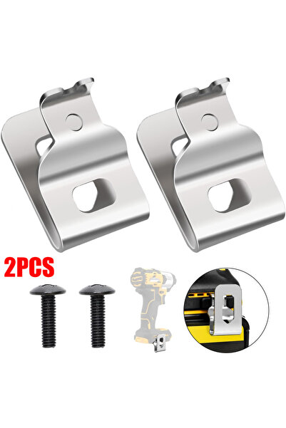 Choice قطعتان من مشابك حزام المثقاب الكهربائي لمثقاب ديوالت 20 فولت N268241 N...