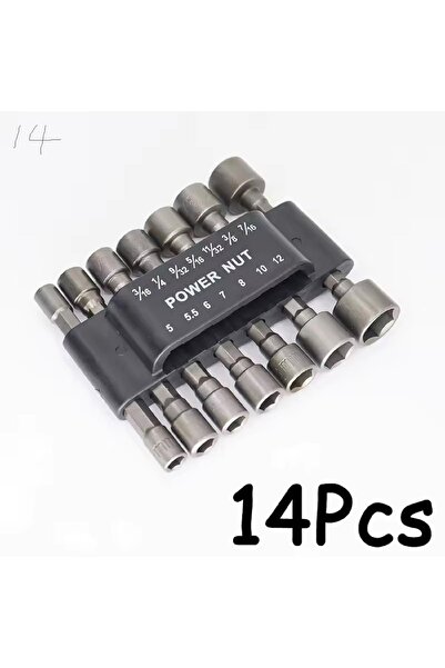 Choice مجموعة مفاتيح ربط متينة مكونة من 14 قطعة (9 قطع/14 قطعة) تتضمن مثقابًا...