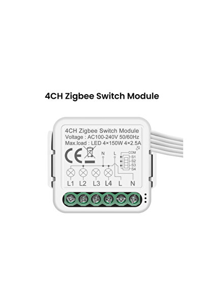 Choice ZigBee Switch 4CH-N GIRIER Tuya Smart ZigBee Switch Module Neutral/No ...