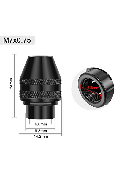 Choice M7x0.75 XCAN Multi Drill Chuck Keyless M7 M8 0.3-3.2mm Mini Keyless Dr...