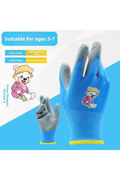 Choice قفازات بستنة وردية مقاس XXS للأطفال، متينة ومقاومة للماء، قفازات عمل ف...