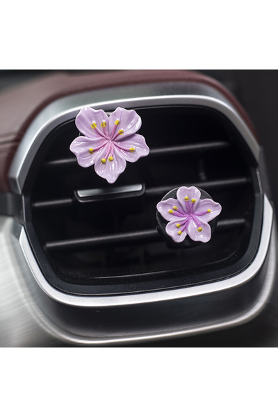 Choice purple New Floral Peach Blossom Daisy Car Air Vent Clip Aroma Diffuser...