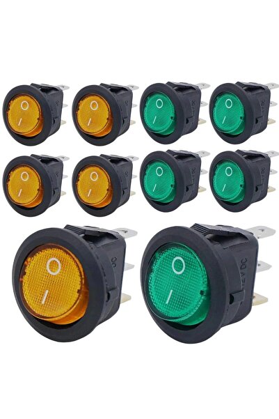 Choice 8 قطع مفتاح تشغيل/إيقاف KCD1 ثلاثي الأطراف ثنائي الوضع 20 أمبير 12 فول...