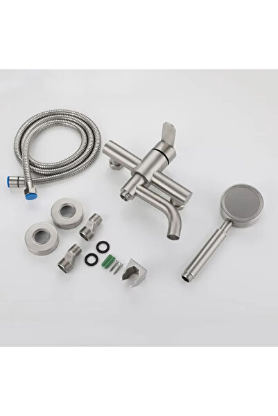 Choice with 120 cm pipe Bathroom Shower Faucets Stainless Steel Triple Bathtu...