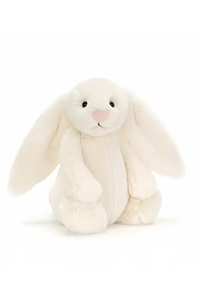 Jellycat لعبة وايت بوني القطيفة - حيوان محشو ناعم ومحبوب للأطفال الرضع والأطف...