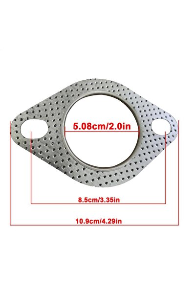 Choice1 قطعتان، مقاس 2 بوصة، حشية شفة عادم معززة مقاومة للحرارة العالية، مناس...
