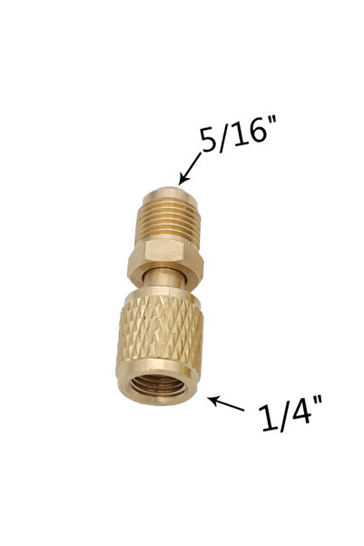 choice2 النوع 1، قطعة واحدة، محول نحاسي، وصلة سريعة 5/16 SAE أنثى إلى وصلة مت...