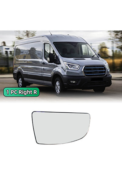 Choice1 مرآة جانبية يمنى واحدة، زجاج مُدفأ، مرآة باب جانبية لسيارة فورد ترانز...