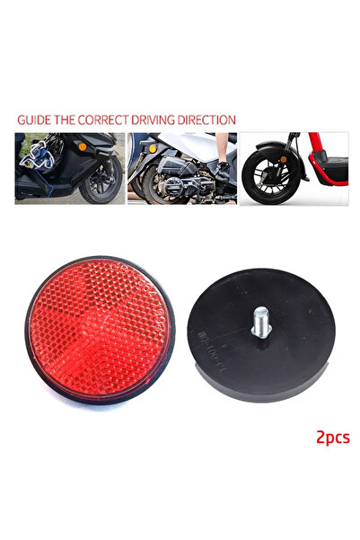 Choice4 عاكسان دائريان أحمران للسيارات والشاحنات والدراجات النارية، عاكس ليلي...