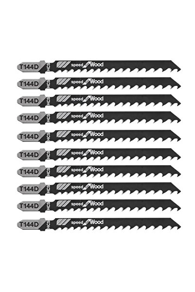 Choice 10Pcs HCS Jigsaw Blades T144D T-Shank Assorted Saw Blade For Wood Plas...