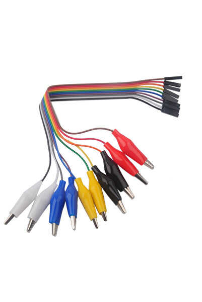 Choice1 كابل بطول 30 سم، أنثى 10 دبابيس من نوع دوبونت أنثى/ذكر إلى مشبك تمساح...