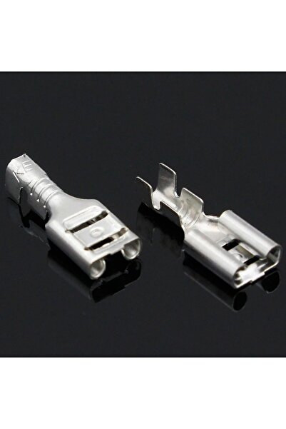 Choice 100 قطعة من موصلات طرفية أنثوية مسطحة بقطر 6.3 مم للسيارات والدراجات ا...