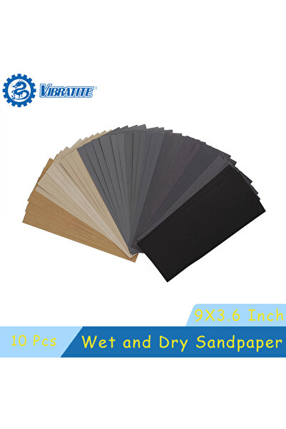 Choice15 10 قطع من ورق الصنفرة الرطب والجاف، درجة خشونة 2000، مقاس 9 × 3.6 بو...
