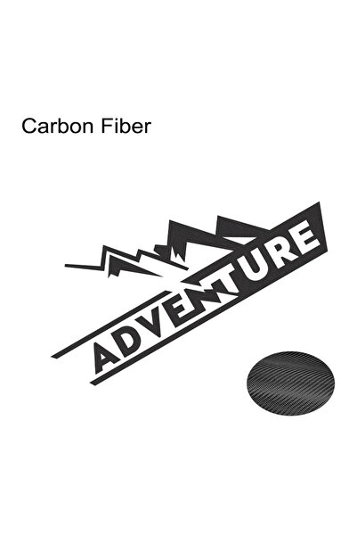 Choice 1 Piece Carbon Fiber Motorcycle Sticker Top Box Adventure Graphics Vin...