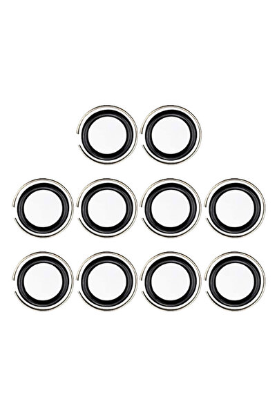 Choice 10 قطع من مشابك التثبيت مقاس 1/2 بوصة مع حلقات دائرية لمفتاح الربط الص...