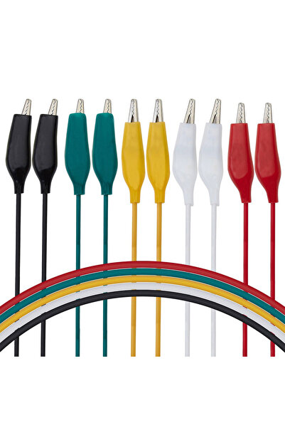 Choice 10pcs Alligator Clips Electrical DIY Test Cable Power Supply Cord Doub...