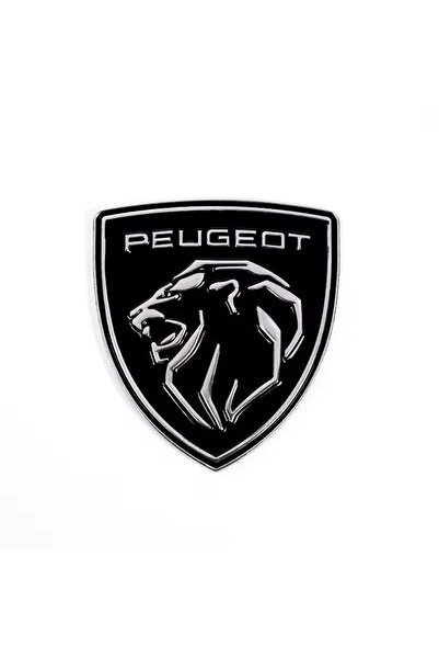 Choice4 black-silver Peugeot Car 3D Metal Badges Trunk Body Window Side Decor...